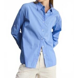 NEW ALL : ROW annalise button up top in blue